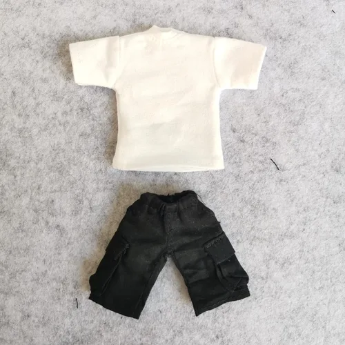 Vista 2 de Ropa de figura a escala 1/12, ropa masculina, camiseta, pantalones, pantalones, ropa para figura de acción masculina de 6 pulgadas, muñeca corporal