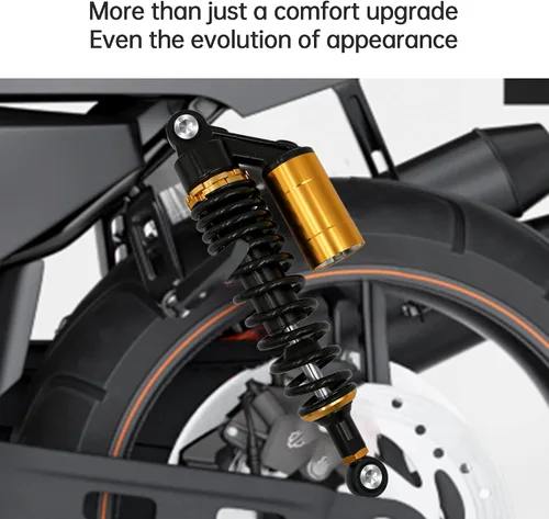 Vista 7 de Amortiguadores universales para motocicleta, 12.598 in, amortiguador de aire trasero para Honda Kawasaki Suzuki Yamaha Go Kart ScootersSport Street