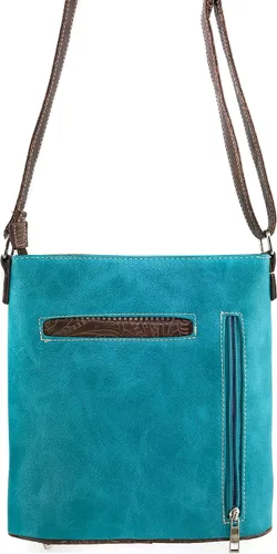 Vista 3 de Zelris Caballo occidental de cría bordado cuero PU oculto llevar mujeres Crossbody bolsa