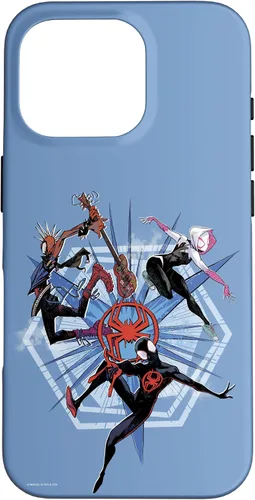 Vista 20 de Funda para iPhone 16 Marvel Spider-Man: Across the Spider-Verse Miles Gwen Hobie
