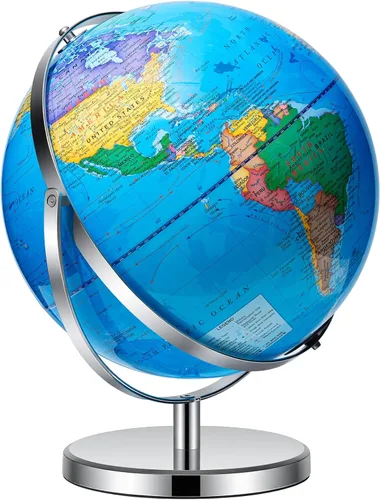 Vista 6 de BSHAPPLUS Globos iluminados de 13 pulgadas, globo giratorio de 720° con interruptor táctil e iluminación sin carga y 3 modos de iluminación LED