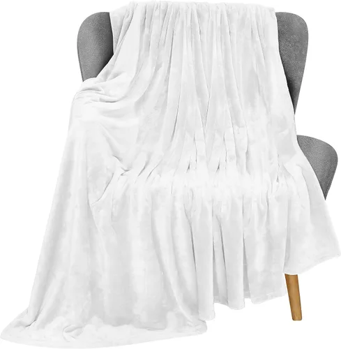 Vista 11 de Utopia Bedding - Manta de vellón de lujo, mullida, antiestática; manta de suave microfibra de 8.8 oz/yd² (300 g/m²) para sofá y cama; tamaño Gris