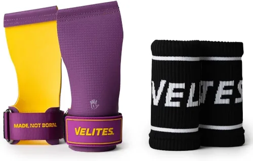 Vista 13 de Velites I Guantes Ultra Quad libres de magnesio I Manoplas para levantamiento de pesas I para entrenamiento cruzado o atletas de gimnasia I Mejora