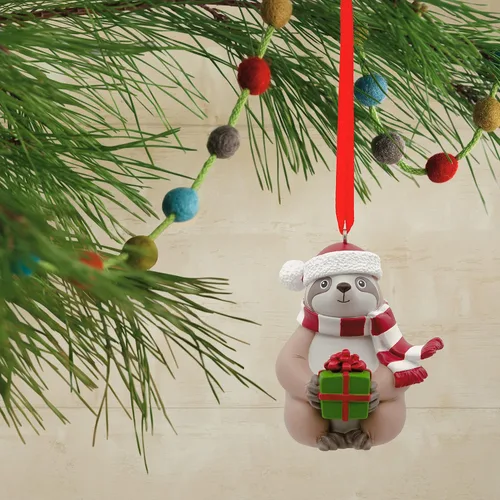 Vista 5 de Hallmark Jolly - Adorno de Navidad de perezoso, multicolor (0001HGO2887)