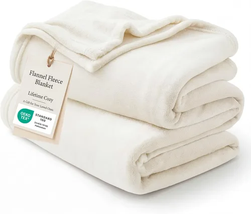 Vista 25 de Bedsure GentleSoft Bedding Manta de Vellón para Niñas y Niños - Mantas Pequeñas Suaves, Acogedoras y Bonitas para Viajes, 43x55 Pulgadas, Blanco