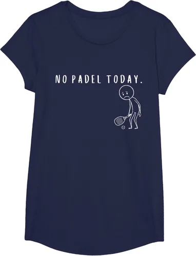 Vista 29 de No Padel Today Funny Padel Stickman Padel Playera Jugador de Tenis