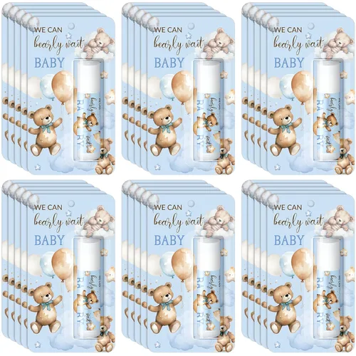 Vista 7 de Paquete de 30 Pequeño Vaquero Baby Shower Juegos Premios Regalos de Fiesta Bálsamos Labiales a Granel Obsequios para Ganadores Adultos Invitados