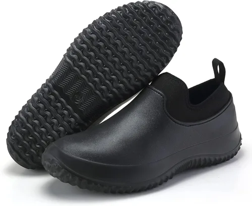 Vista 12 de CERYTHRINA Zapatos de chef unisex profesionales resistentes al aceite al agua para enfermería, antideslizantes, impermeables, zapatos de trabajo