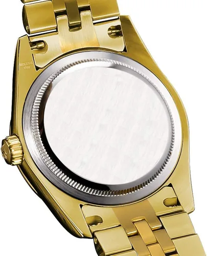 Vista 3 de Reloj de pulsera de cuarzo de lujo para hombre con indicación de hora y fecha impermeable