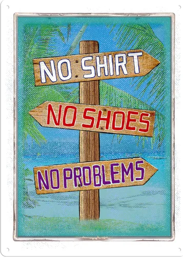 Vista 8 de River's Edge Products - Letrero de lata de 12 x 17 pulgadas, ropa