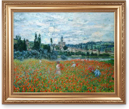 Vista 309 de A&T ARTWORK Antibes Seen from The Salis Gardens de Claude Monet Las Obras de Arte Clásico Mundial Reproducciones, Impresiones de Arte en Lienzo