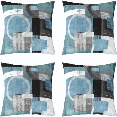 Vista 16 de Castle Fairy Fundas de almohada modernas con estampado de líneas geométricas de doble cara de 16 x 16 pulgadas, fundas de almohada de espirales