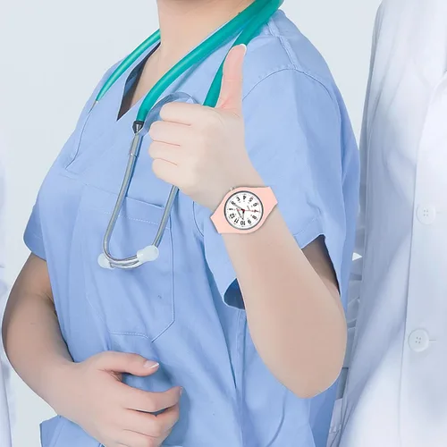 Vista 7 de PINDOWS Women Analog Quartz Wrist Watch with Silicone Strap for Young Women Students Easy Read Waterproof Unisex Luminous Dial