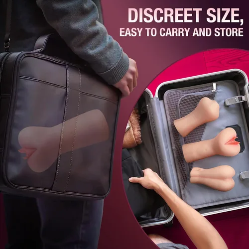Vista 7 de BIG SHOCKED Masturbador masculino de bolsillo, canal carnoso de triple textura y TPE suave y elástico, juguete sexual masculino, juguetes sexuales