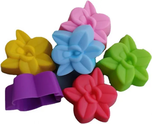 Vista 34 de 36 PCS Moldes para Hornear en Forma de Flor de Silicona Grado Alimenticio Antiadherente Mini Bandejas para Cupcakes, Pudines, Chocolates
