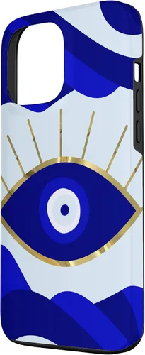 Vista 2 de Funda para iPhone 13 Pro Max Lava All Seeing Blue Evil Eye