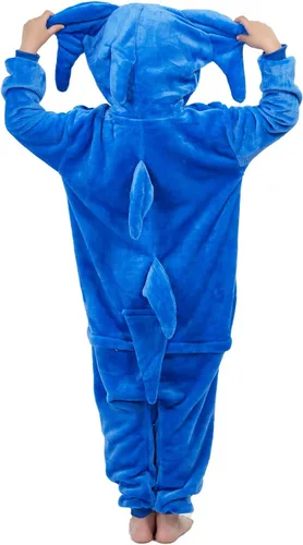 Vista 2 de UNICORN GIFT Pijama unisex para niños, disfraz de cosplay de una pieza para Halloween