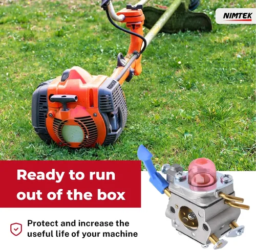 Vista 7 de NIMTEK Carburador 128LD con kits de afinación para Husqvarna 128C 128CD 128L 128LDX 128R 128RJ recortadora de cuerdas reemplaza a Poulan 545081848