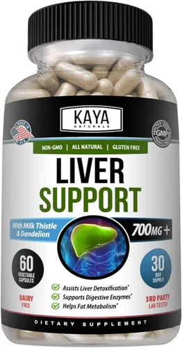 Vista 11 de Kaya Naturals Liver Cleanse Detox & Repair - Suplemento de cardo mariano - Desintoxicación hepática para mujeres y hombres - Extracto de alcachofa