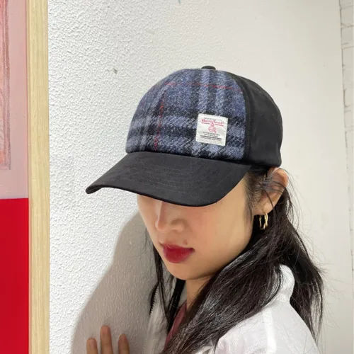 Vista 8 de TAILORMAP Gorra de béisbol Harris Tweed Gorra ajustable para hombre y mujer, 100% lana virgen pura
