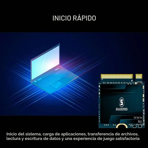 Vista 5 de SSD 256GB M.2 2230 NVMe PCIe Gen 3.0X4 unidad interna de estado sólido, compatible con Steam Deck, ROG Ally, Surface Pro, Ultrabook, laptop, PC