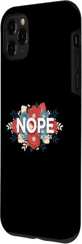 Vista 2 de Nope, No Kings Floral Statement Art Print for Makers Case for iPhone 11 Pro Max