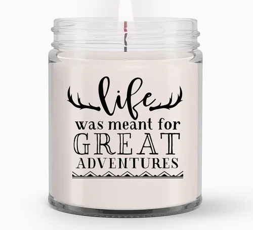 Vista 385 de Adventure Awaits Go Find It - Velas de regalo para mujeres, regalos para ella, esposa, novia, regalos de cumpleaños para mujeres, mamá, mejor amiga