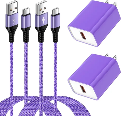 Vista 8 de Bloque de carga rápida USB C a A, cable de carga rápida compatible con Samsung Galaxy A23/A16/S24FE/S24 Ultra/S24 Plus/S23FE/S23 Ultra/S22 Plus/S10