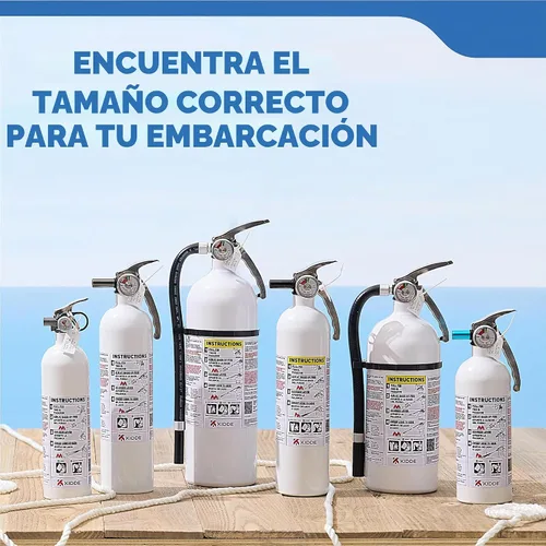 Vista 16 de Kidde Extintor de Incendios para Barcos, de Uso Único 5BC Coast Guard Approved for Personal Watercraft, Very Small Flammable Liquids & Electrical