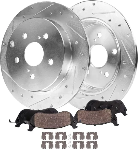 Vista 30 de Detroit Axle - Zapatas de freno traseras para Chevrolet Aveo Aveo5 Spark Pontiac G3 Suzuki Swift+ Reemplazo de zapatas de freno semimetálicas