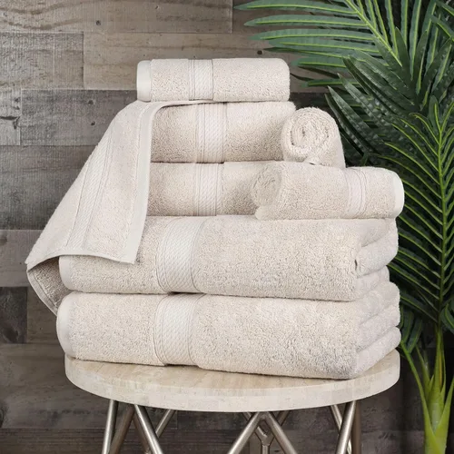 Vista 92 de BNM Toallas de Algodón Egipcio de Peso Pesado, Ideales para Baño, Ducha, Spa, Hotel, 800 GSM, Toallas Faciales/de Aseo, Toallas de Mano, Toallas
