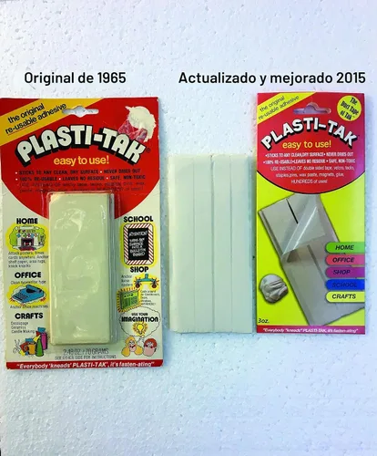 Vista 4 de Masilla adhesiva reutilizable de calidad de museo y galería PLASTI-TAK de 3 onzas, no se seca