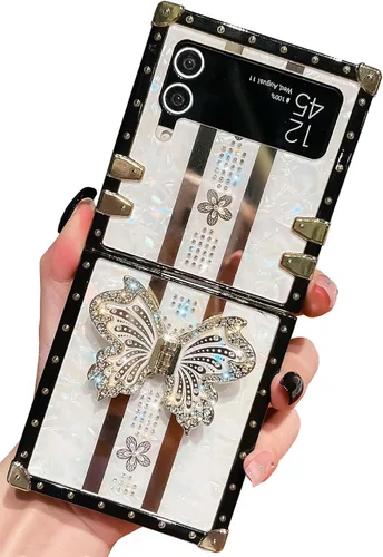 Vista 69 de Funda Rectangular de Lujo Femenina Compatible con iPhone 16 Pro Max Diseñada con Soporte de Anillo de Diamante con Función de Atril