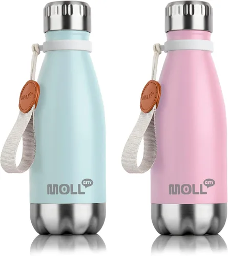 Vista 34 de Botella de Agua de 9 oz para Niños - Botella de Agua Pequeña de Acero Inoxidable para la Escuela con Aislamiento al Vacío de Metal a Prueba de Fugas