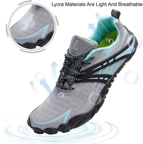 Vista 4 de L-RUN Zapatos de agua atléticos para senderismo para hombre y mujer