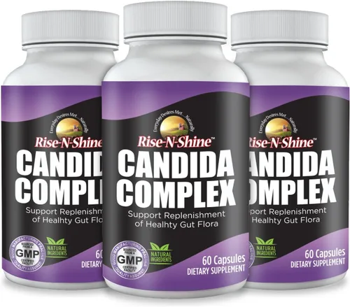 Vista 3 de Candida Complex - Suplemento de limpieza con hierbas, enzimas y probióticos para ayudar a reducir los efectos del crecimiento excesivo de Candida