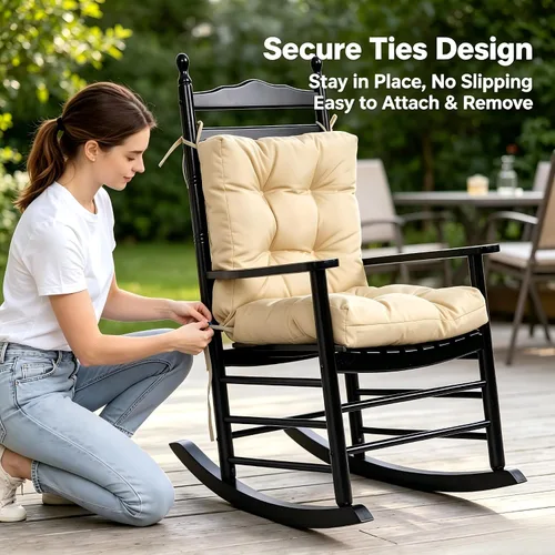 Vista 7 de QILLOWAY - Cojín o respaldo para asiento de exterior, cojín de repuesto, primavera/verano, Moderno, Beige