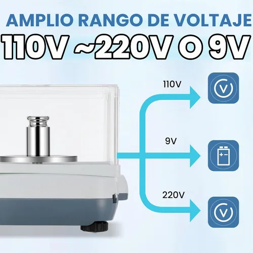 Vista 5 de BAOSHISHAN Balanza electrónica analítica del laboratorio de la balanza de laboratorio de la precisión 1mg de la balanza electrónica de 17.64 oz/0.00