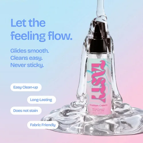 Vista 5 de IntiMD Crazy Girl Gel Comestible para Sexo Oral con Base de Agua y Sabor a Algodón de Azúcar, 2 Onzas, para Hombres, Mujeres y Parejas