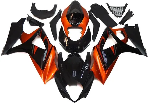Vista 13 de Kit de carenado negro púrpura para 2007 2008 Suzuki K7 GSXR1000 07 08 GSX-R1000 Carrocería ABS plástico cuerpo marco conjunto