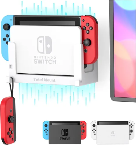 Vista 8 de TotalMount Soporte de Pared para Nintendo Switch 1 (Monta Switch 1 detrás de la TV) – Switch 1 Negro