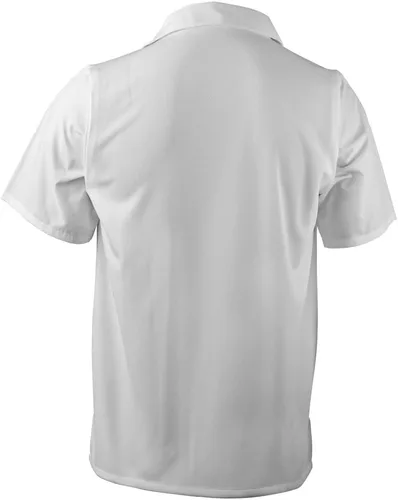 Vista 4 de Mercer Culinary Millennia, camisa de cocinero unisex con espalda de malla de absorción, M, Blanco, 1