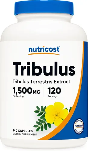 Vista 5 de Nutricost Extracto de Tribulus Terrestris 750mg, 120 Cápsulas (3 Botellas)