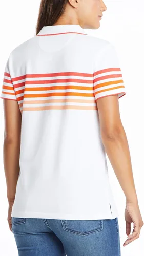 Vista 2 de Nautica - Polo de algodón elástico para mujer
