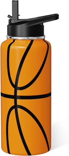 Vista 8 de Botella de Agua de Béisbol 18oz Botellas de Agua Deportivas Aisladas Regalos de Béisbol para Hombres Mujeres Regalo para Entrenador Amantes