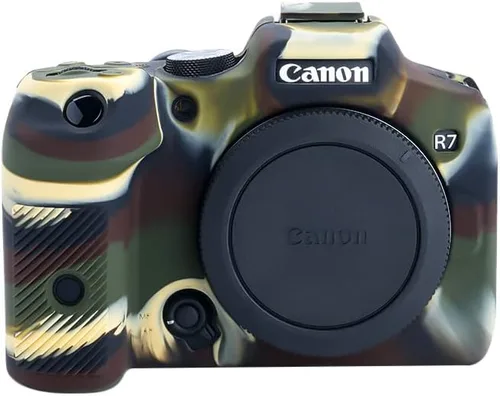 Vista 6 de Rieibi EOS R7 Funda De Cámara, Funda De Silicona Para Canon Eos R7 Cámara Digital, Cubierta Protectora De Silicona Para Canon R7 - Negro