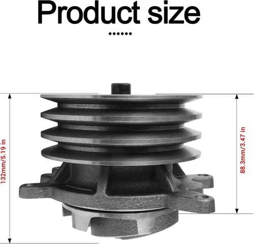 Vista 3 de AULINK Bomba de agua 2W1225 (cojinete de C & U) 9N0135 9N1249 para Caterpillar CAT 3208 New Holland TR70 SR4 3412 225 225B 225D 229 231D 227