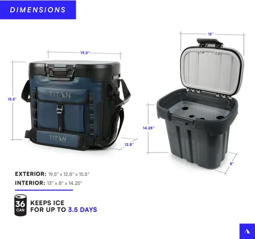 Vista 5 de Titan by Arctic Zone Deep Freeze Cooler