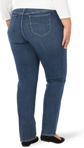 Vista 2 de Lee Pantalones de mezclilla de pierna recta Ultra Lux de talle medio para mujer