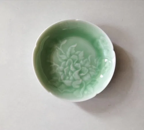 Vista 6 de Celadon - Plato pequeño de condimentos de 3.5 pulgadas, plato de vinagre